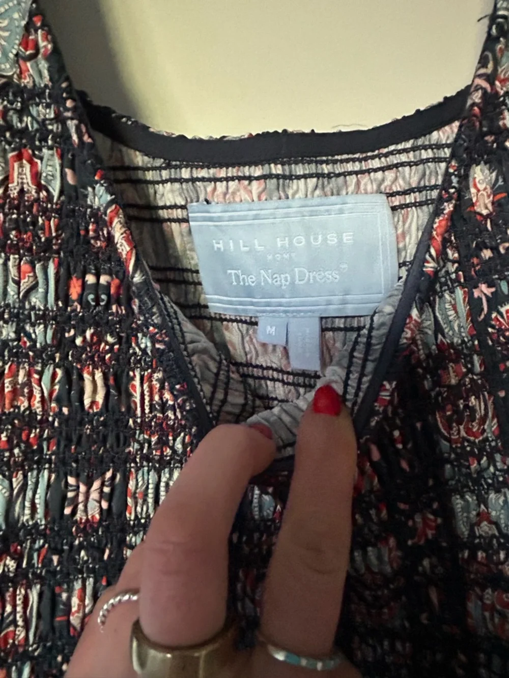 NWOT Hill House Madeline Dress Navy Emma Stripe sz Medium - Picture 5 of 5